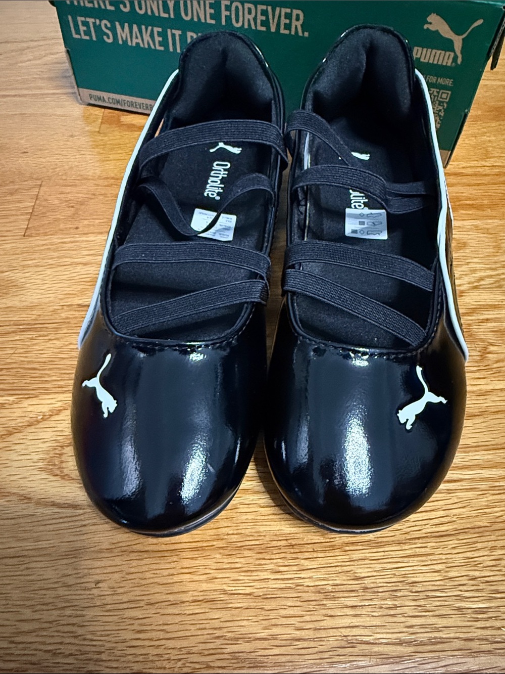 Puma Speedcat Ballet Flats Black White Glossy 9 - Picture 2 of 8